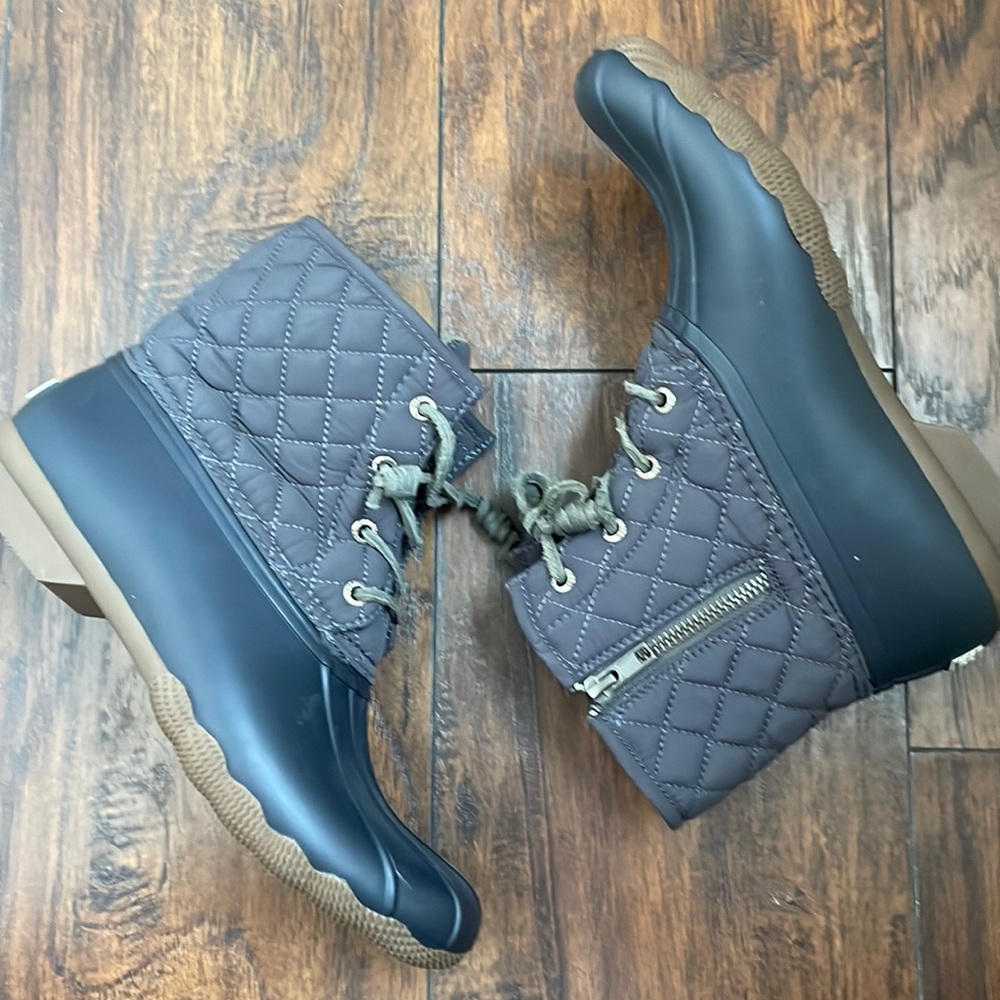 Blue Sperry Booties